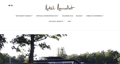 Desktop Screenshot of hotel-hesselet.dk