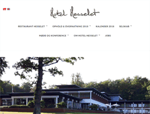 Tablet Screenshot of hotel-hesselet.dk